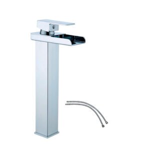 MEZCLADORA LAVATORIO MONOCOMANDO ALTO CROMADO 7166B2