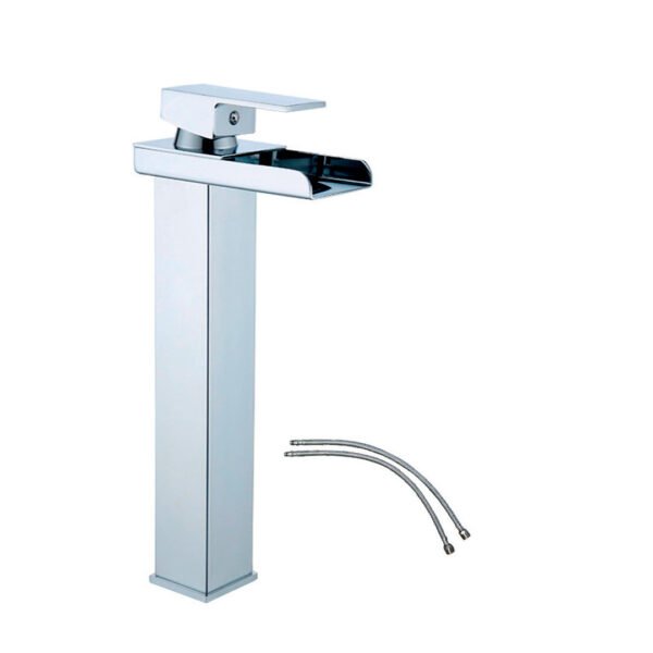 MEZCLADORA LAVATORIO MONOCOMANDO ALTO CROMADO 7166B2