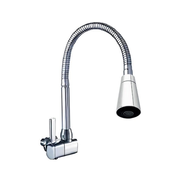 LLAVE COCINA FLEXIBLE P/PARED AL COSTADO CROMADO 9526A-170A-B62