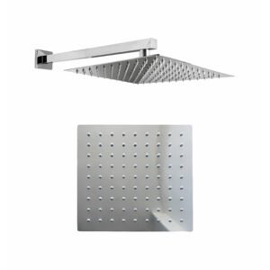CABEZA DE DUCHA CUADRADA 10" + BRAZO MINIMALISTA CROMADO 3359B5-L88-40B