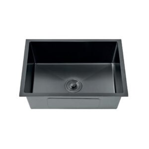 2548.jpg LAVADERO 1P CUADRADO NEGRO 50X44X20CM C/BANDEJA REGULABLE AH-5044B