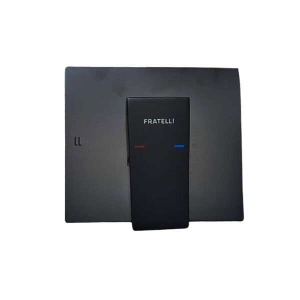 MEZCLADORA DUCHA MONOCOMANDO CANOPLA CUADRADA NEGRO 6012/40034