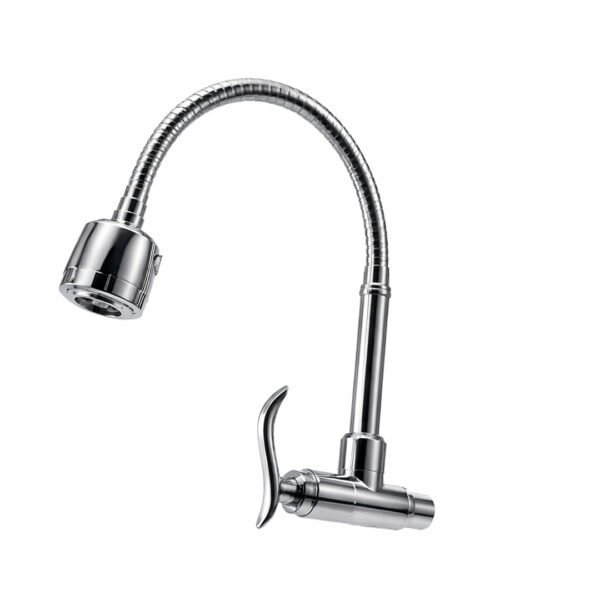 LLAVE COCINA FLEXIBLE P/MUEBLE CROMADO SEMIPESADO ONDA FF20025-3