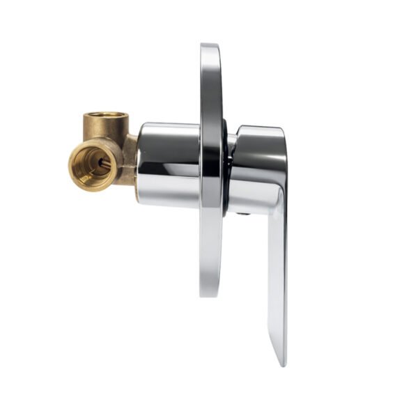 MEZCLADORA DUCHA MONOCOMANDO CANOPLA CUADRADA PESADO D07-C