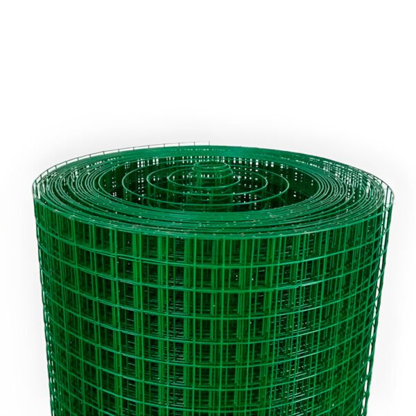 MALLA CUADRADA CUBIERTA VERDE 3/4" X 19KG