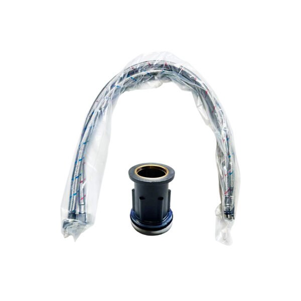 MEZCLADORA COCINA MONOCOMANDO P/PARED NEGRO DOBLE ENTRADA MINIMALISTA MCN-0