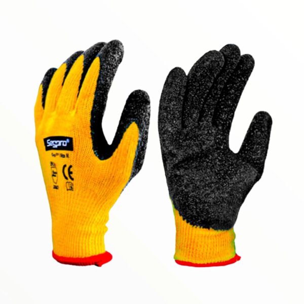 GUANTE POLIALGODON+GOMA AMARILLO "L" T/9 GLGFLEXAM