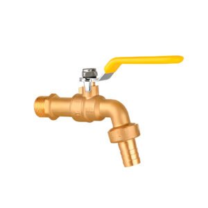 LLAVE JARDIN BRONCE M/PLANO PESADO AMARILLO AM-5107